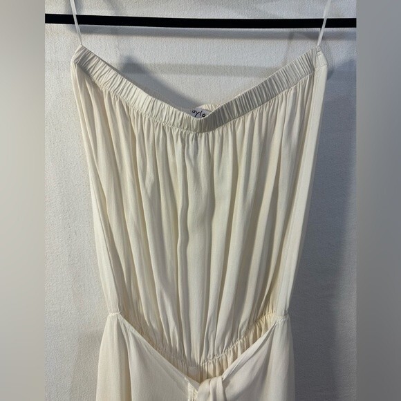 **Beautiful** Zayla Strapless Ombre Jumpsuit Split Leg Cotton Size Small - Picture 7 of 11